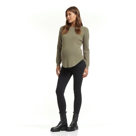 Soon Maternity Heavenly Overbelly Black Skinny Jeans - Picture 1 of 9